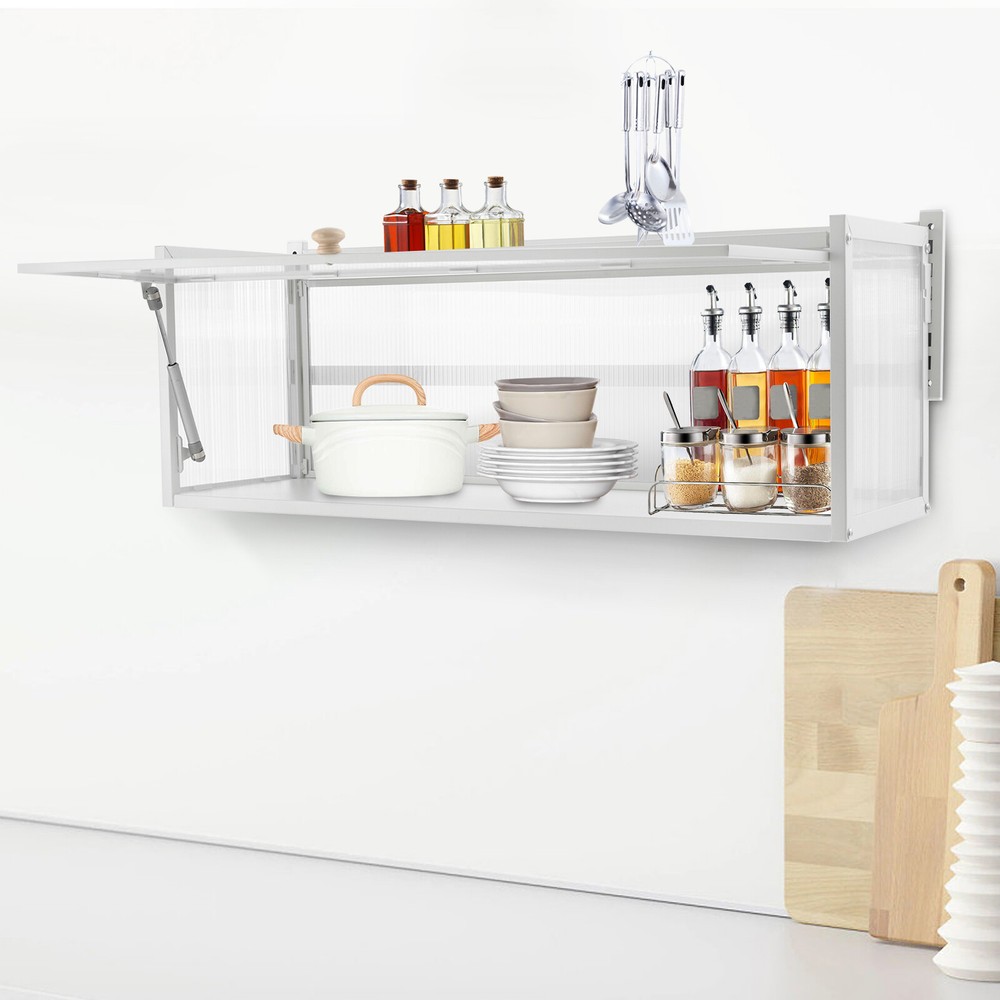 Wall Mount Storage Cabinet for Medicine Books Bathroom Kitchen