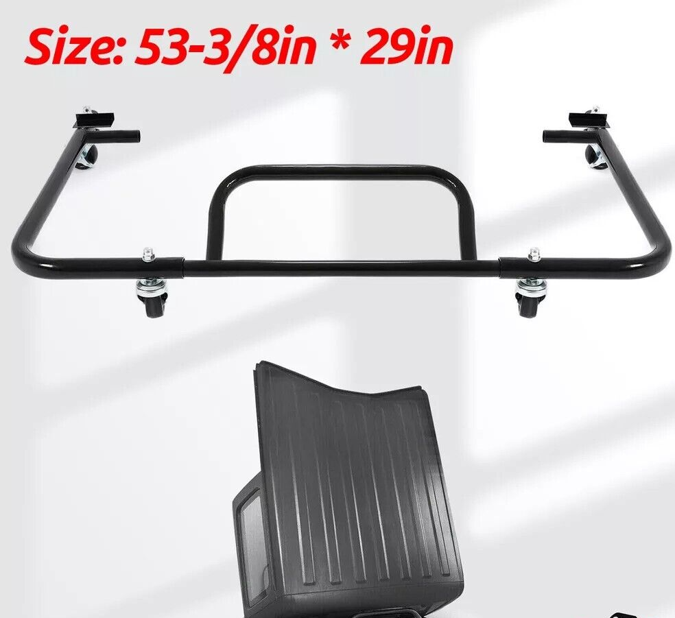 For Jeep Wrangler YJ TJ JK JL 1976-2024 Hard Top Carrier Storage Cart Rack Black