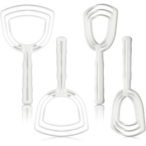 4 Pack Professional Bone Dust Scraper White Poly Meat Scraper Bone Dust Remover