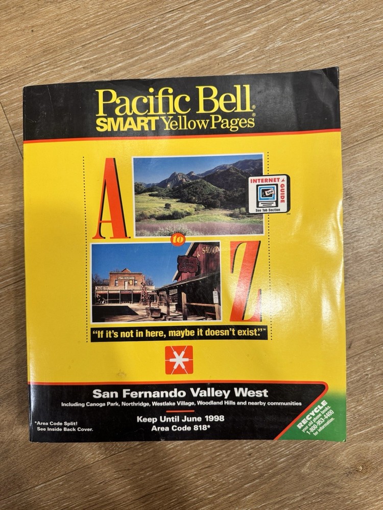 Pacific Bell SMART Yellow Pages San Fernando Valley West 1997