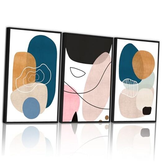 Framed Wall Art Color Blocks Artwork 11