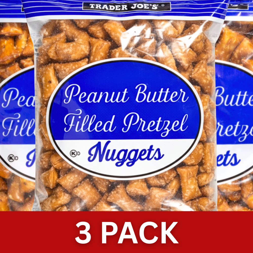 Trader Joe’s Peanut Butter Filled Pretzel Nuggets 16oz (3 Pack) Kosher Snack