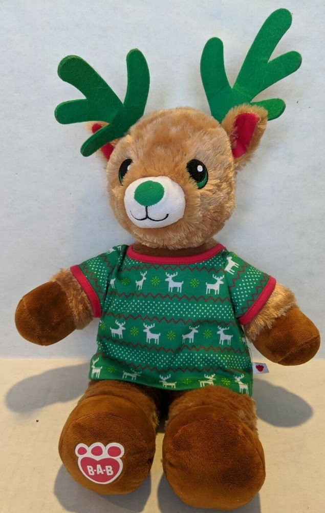 Build A Bear BAB Jolly Reindeer Cyber Monday Limited Edition Stuffed Plush Toy-image