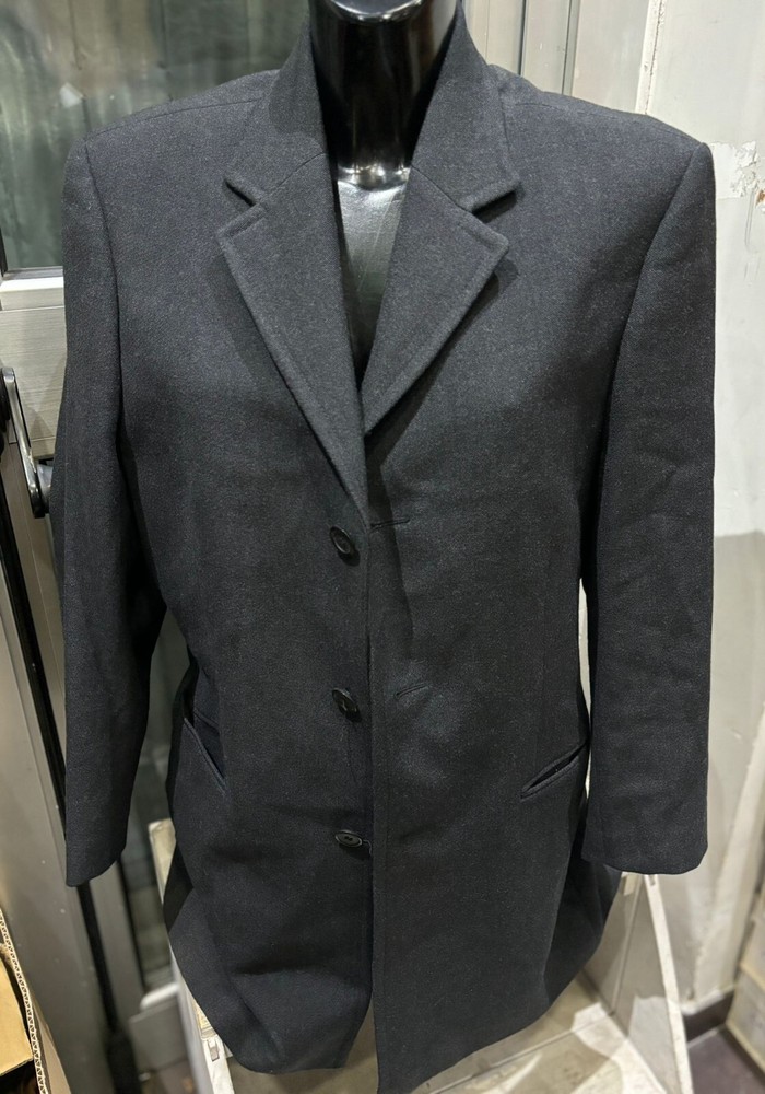 Nick Name Used Leather Coat Man Size 46 Gray LLD499