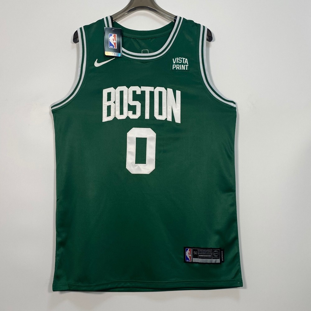 Jayson Tatum #0 Jersey, Green, Embroidery