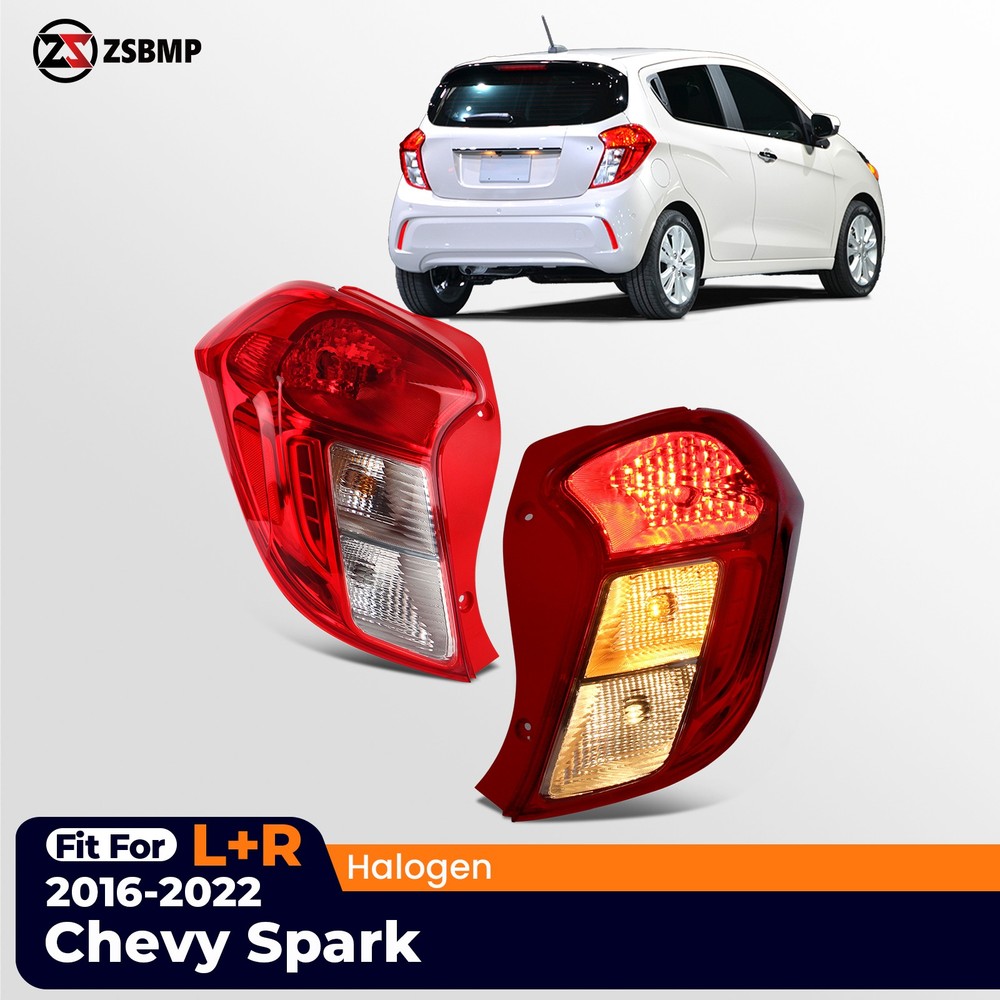 For 2016-2022 Chevy Spark Halogen Tail Light Brake Lamp Left + Right Side Pair