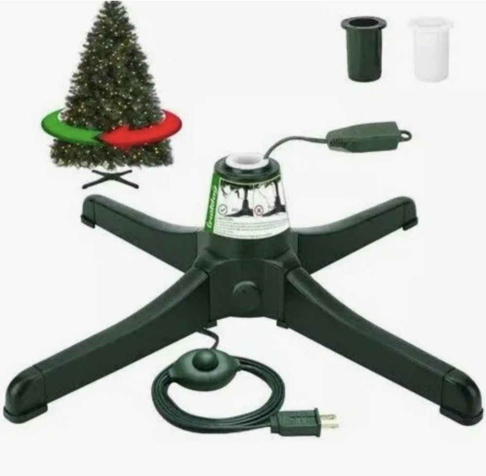 Greatday Electric Rotating Christmas Tree Stand w/ Foot Switch Indoor