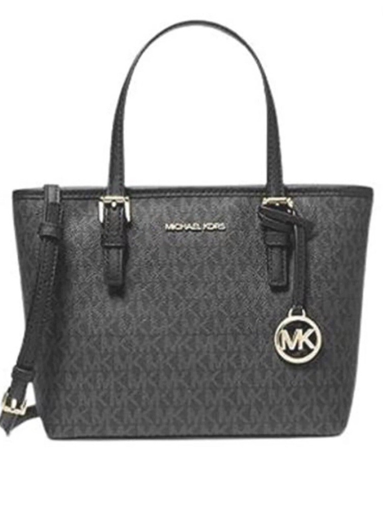 Michael Kors Jet Set Travel Top Zip Tote - Black
