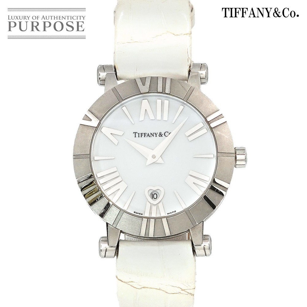 Tiffany Co. Atlas Heart Date Z1300 11 11A20A71A Women s Watch White Dial Quar