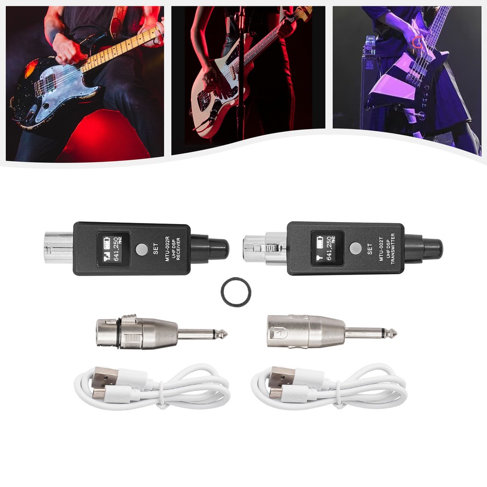 Wireless Transmitter and Receiver for Microphone UHF Transmitter Receiver System