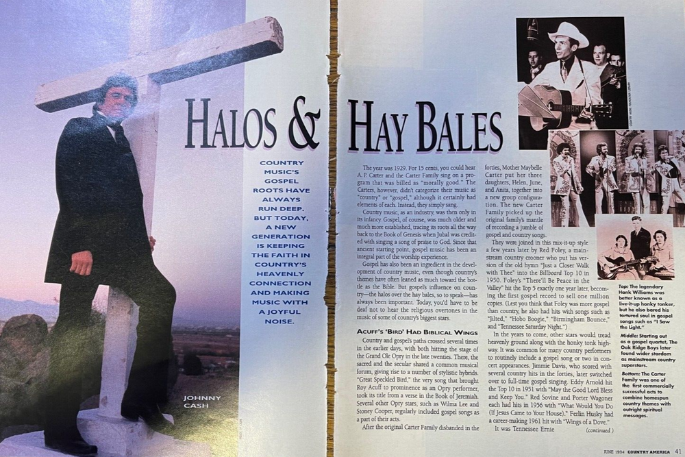 1994 Country Singers Gospel Music Johnny Cash Dolly Parton Ricky Skaggs