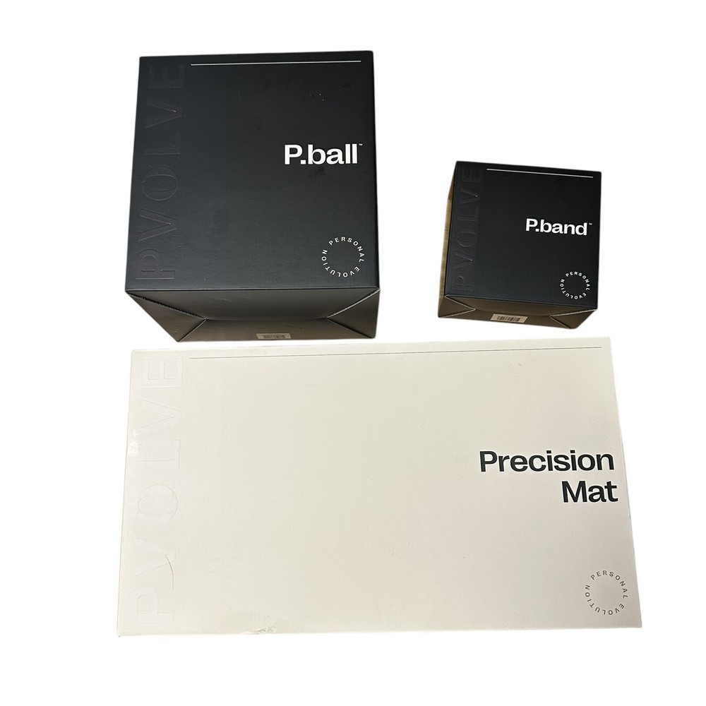 PVOLVE Home Workout Bundle with Precision Mat, Ball, and Band for Effective Home Gym Fitness