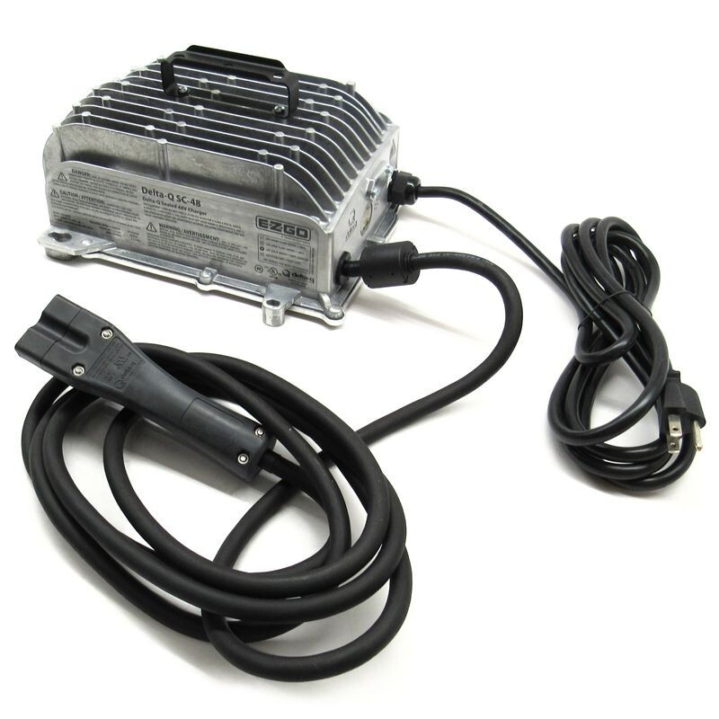 E Z GO Golf Cart 48V OEM Charger DeltaQ SC48 635671 for TXT RXV Hauler Models
