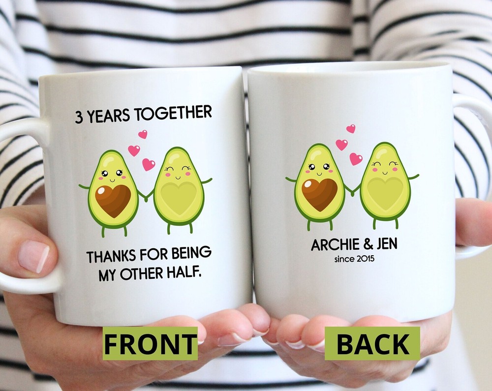 Personalized 3rd Anniversary Mug L Three Years Third Year Gift Idea L My Other