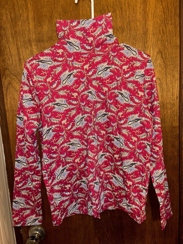 Lands End Womens Long Sleeve Shirt Size S Classic Fit Comfortable Casual Top