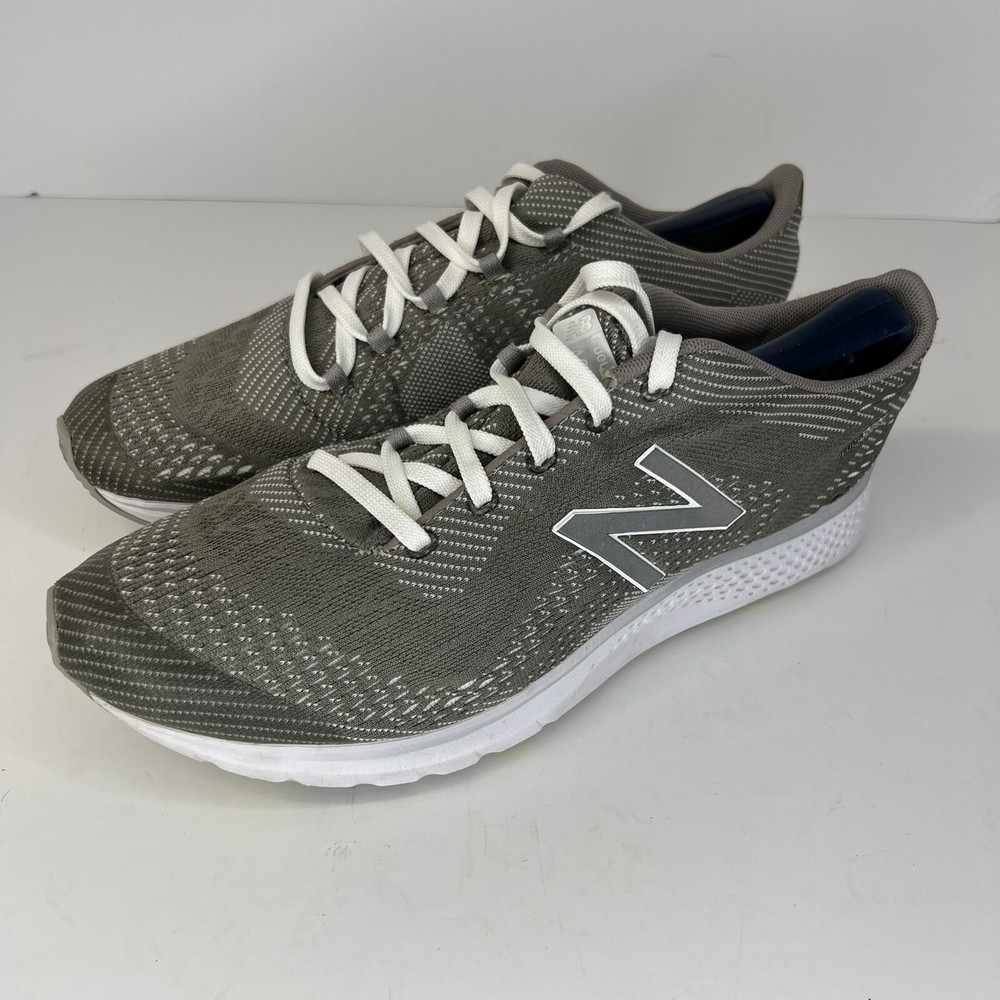 New Balance Taupe and White Womens Size 11 Fuel Core Agility Sneakers Shoes