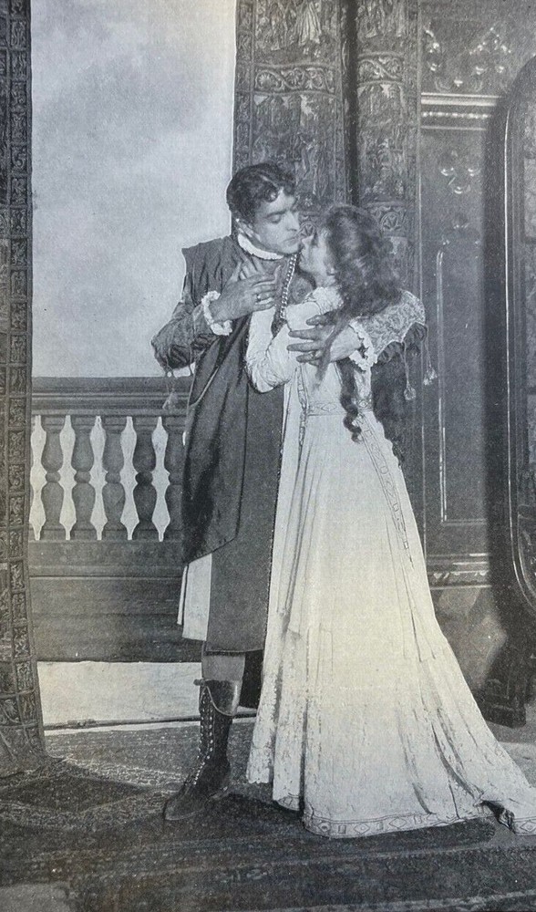 1899 Magazine Illustration Actors William Faversham and Maude Adams