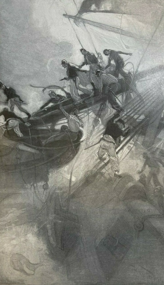 1904 War of 1812 Privateering Macedonian Captain Alfred T. Mahan illustrated