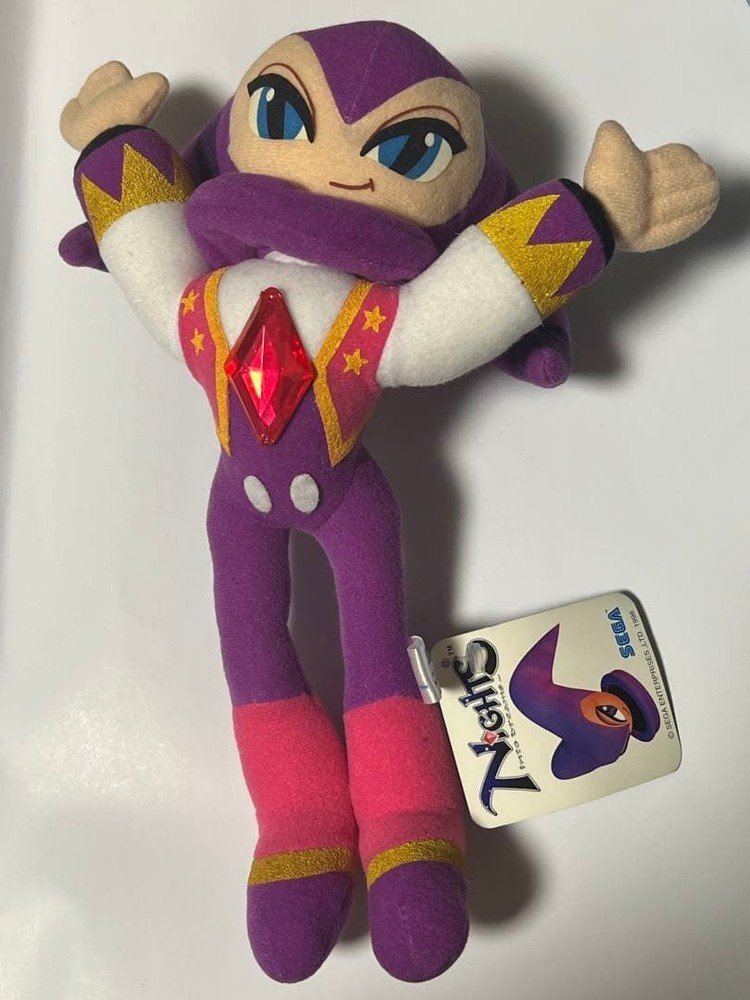 [USED] Sega Nights Plush Toy (1997) – Some Scratches and Dirt – With Tag