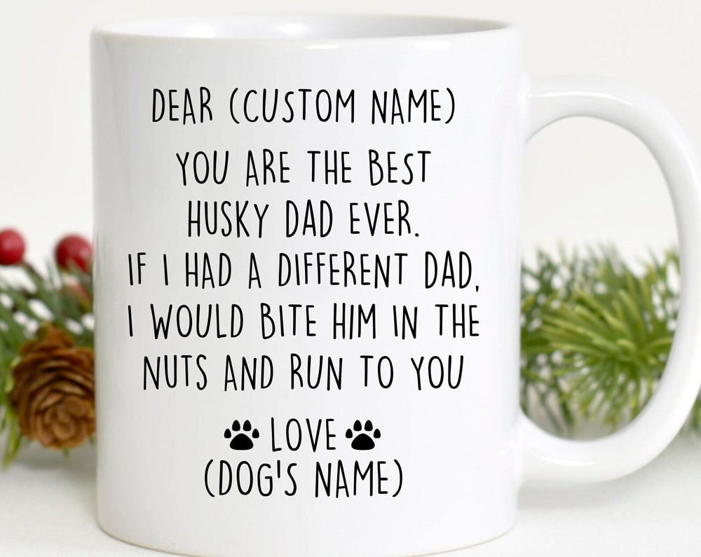 Husky Dad Themed Gifts for Birthday Christmas and Valentine