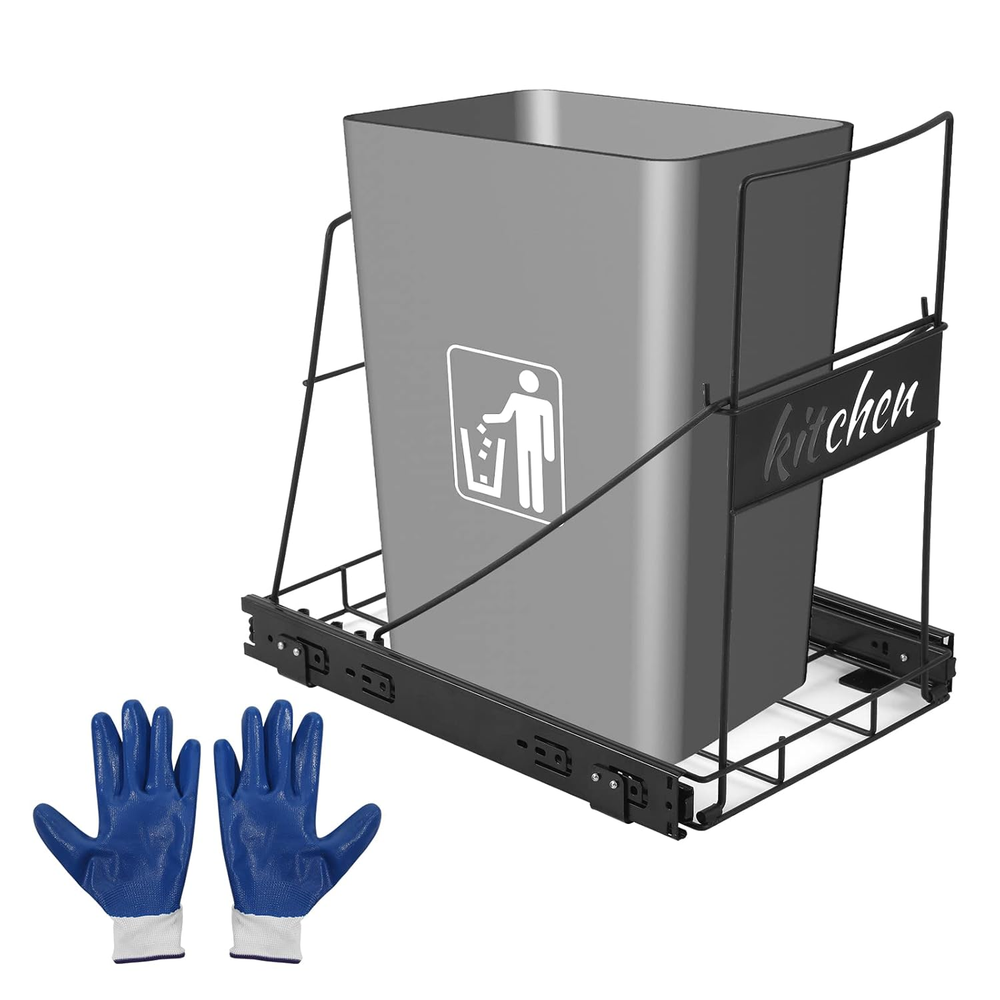 Pull Out Trash Can under Cabinet, under Sink Garbage Can Pull Out for Kitchen Ca