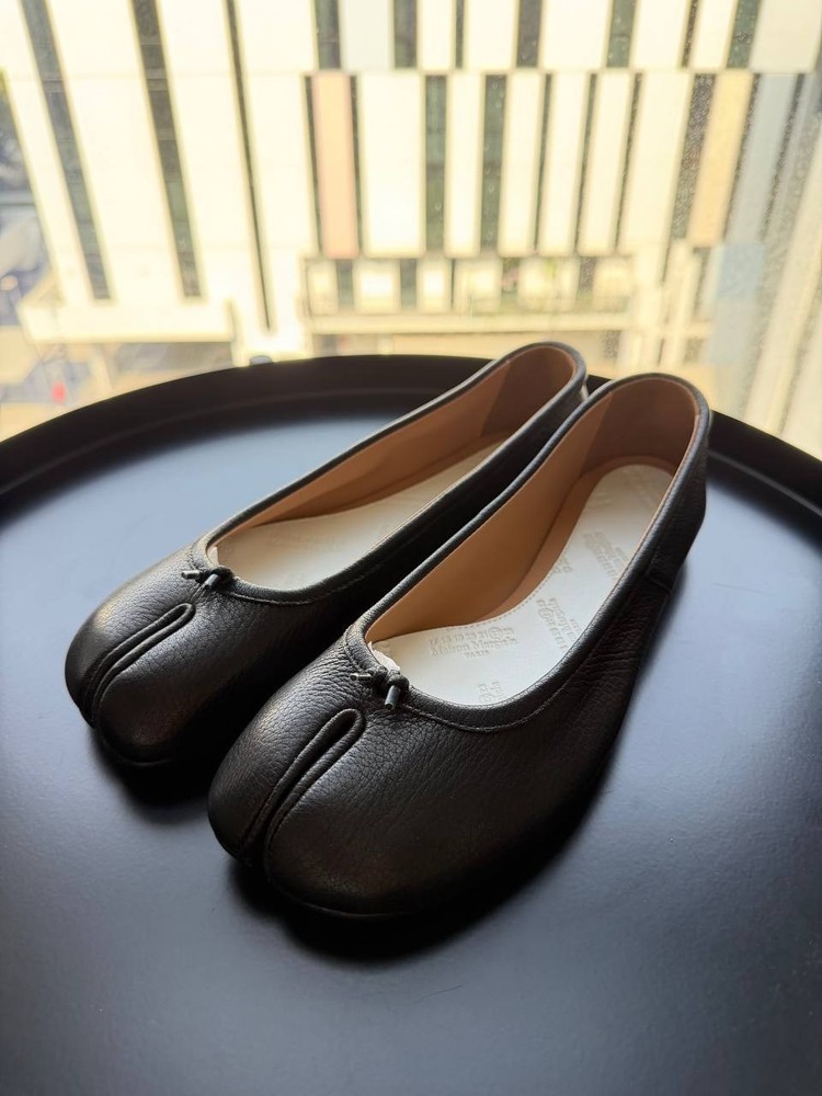 Maison Margiela Tabi Flat Ballerinas – Black, Size 39 ,25.5cm