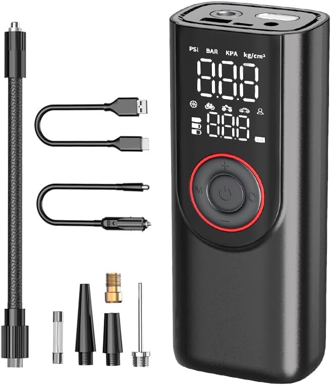 150PSI Portable Tire Inflator Air Compressor Pump for Cars Bikes
