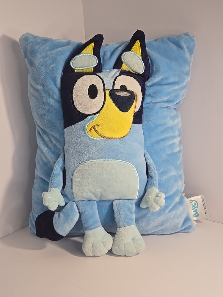 Bluey Bedtime Pal 3D Character Pillow Buddy Plush NWT 20