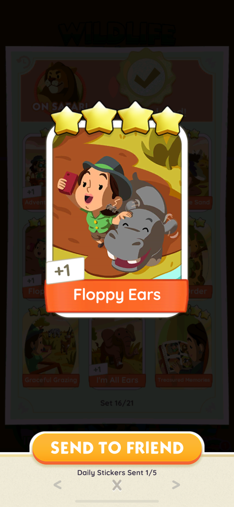 monopoly go stickers floppy ears