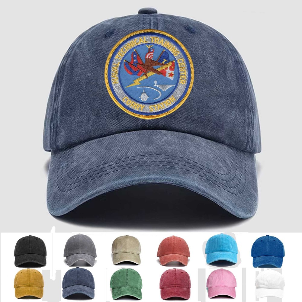 Custom Embroidered Hat Naval Technical Training Center Corry Station,Veteran Cap