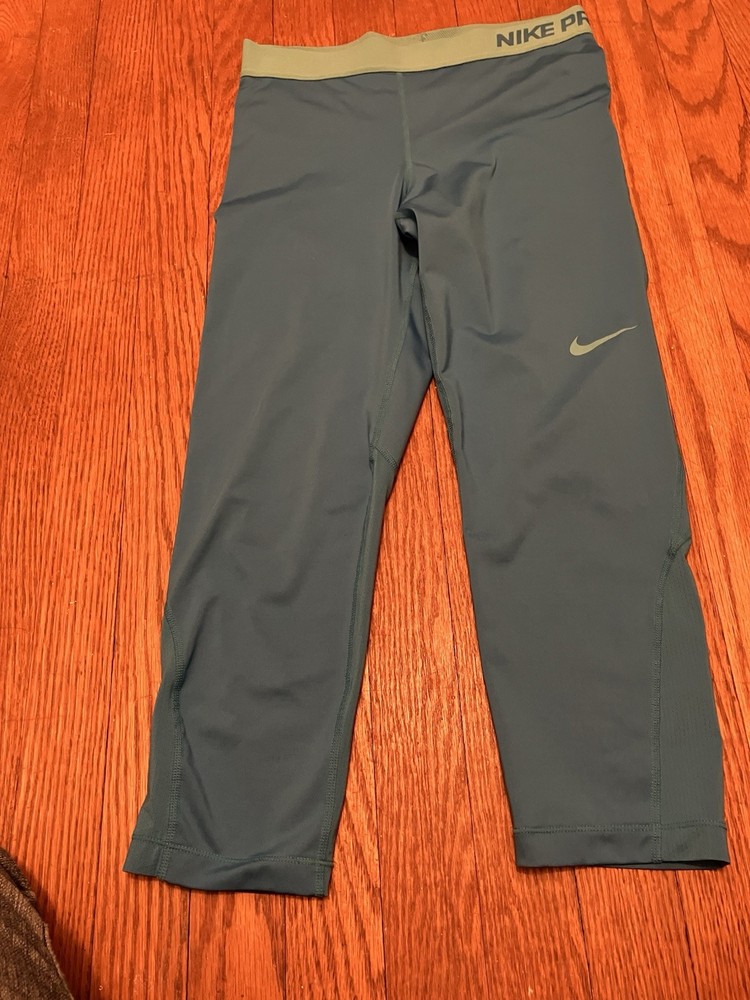 Nike Pro Blue/Grey Women’s Medium Leggings