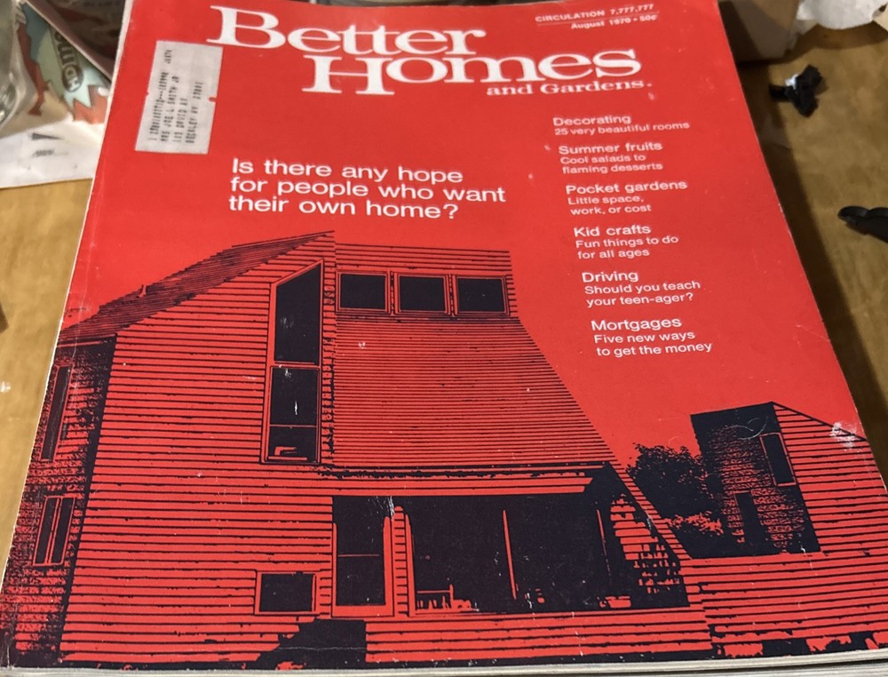 BETTER HOMES & GARDENS Magazine August 1970 Vol 48 Iss 8 Compact Houses Per Acre