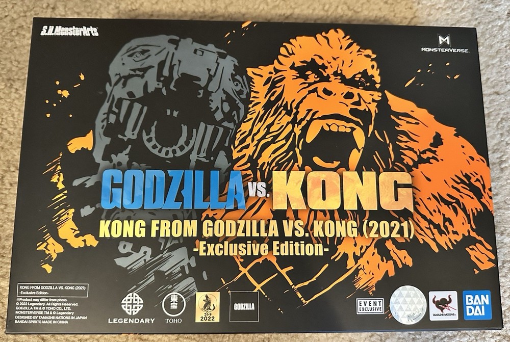 S.H.MonsterArts Godzilla Vs Kong Kong Exclusive Action Figure