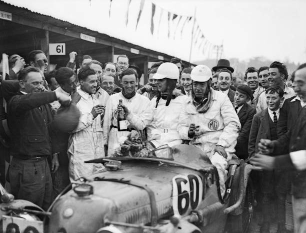 1931 Winners Of A Double Twelve Hour Race At Brooklands Earl Marsh Old Photo-image