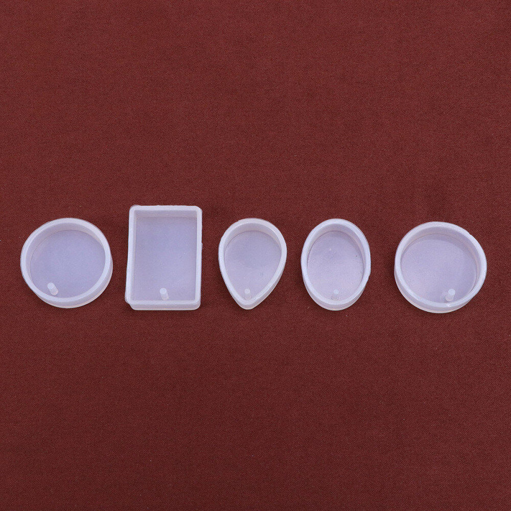10-Piece Dry Pressed Flower Resin Jewelry Molds for Pendants