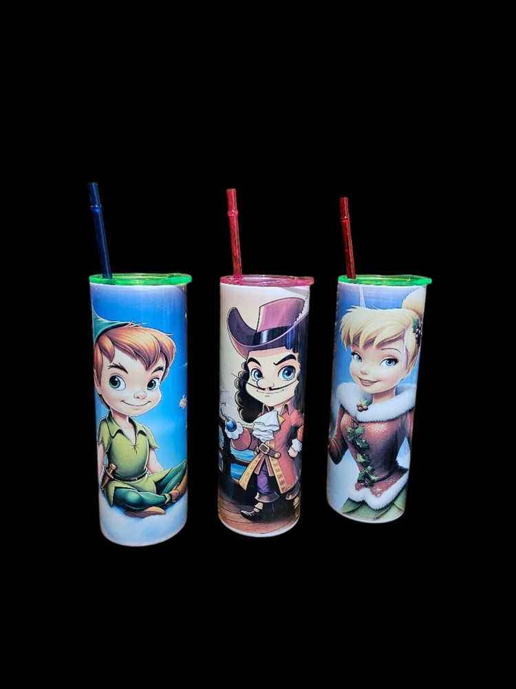Peter Pan Collection 3-20oz Insulated Stainless Steel Tumbler SET OF 3