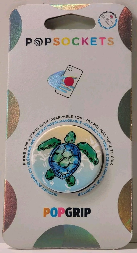 PopSocket Cell Phone Grip And Stand - Tortuga Turtle