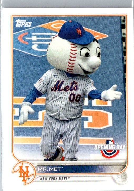 2022 Topps Opening Day Mr. Met #M-14 New York Mets Baseball Card
