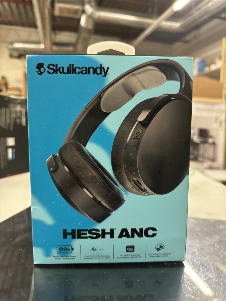Skullcandy Hesh ANC Wireless Over-Ear Headphones with Noise Cancellation in Grey