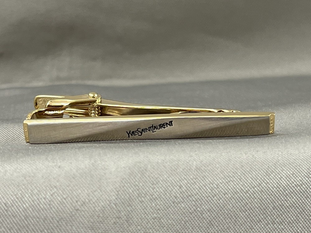 Yves Saint Laurent tie clips