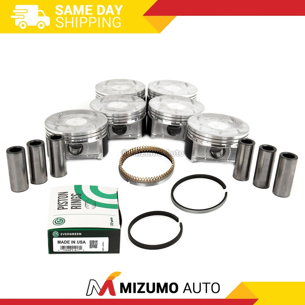 Pistons w/ Rings fit 00-01 Nissan Maxima Infiniti I30 3.0 DOHC VQ30DE