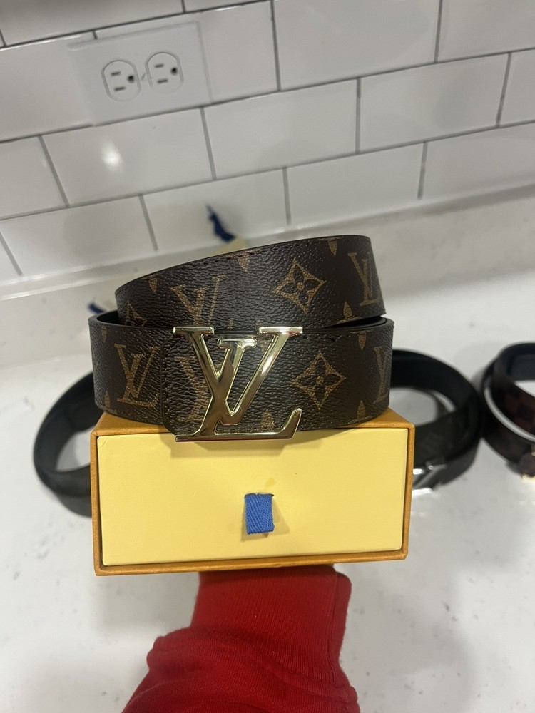 Louis Vuitton Brown Belt LV Pyramide  Men