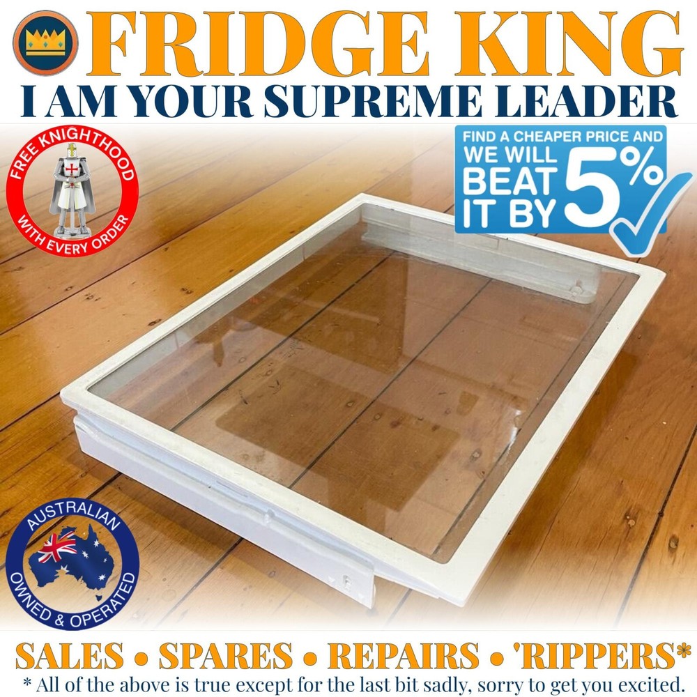 1446682 1452710 Westinghouse deli bin drawer glass roller shelf WSE6970 WSE7000