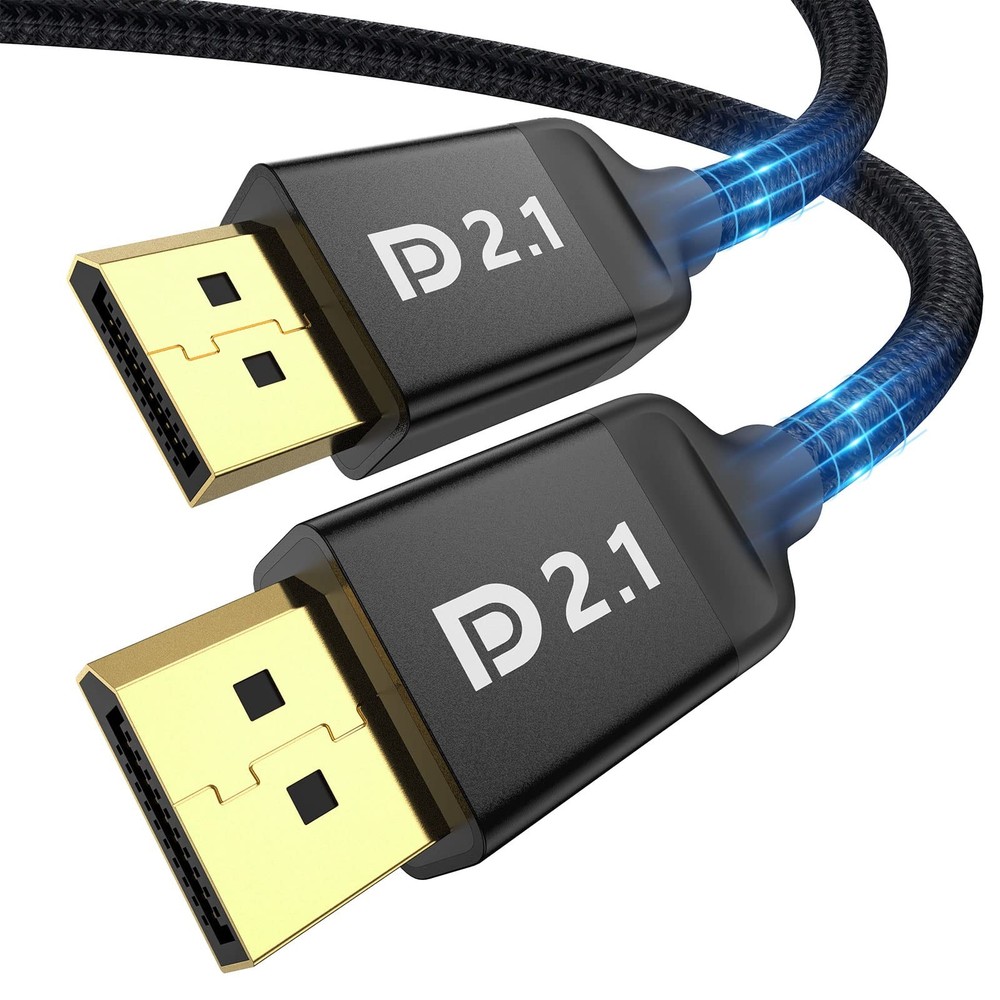 High-Speed DisplayPort 2.1 Cable 3.3FT - 16K@60Hz, 8K@120Hz, 4K@240Hz Support