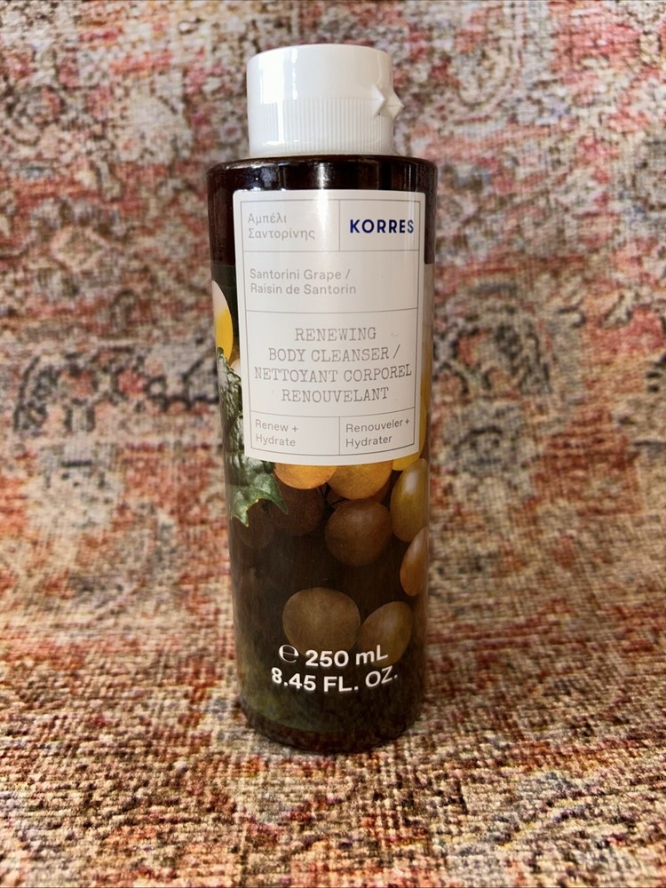 KORRES Santorini Grape Hydrating Body Wash 8.45 fl oz 250ml New Sealed