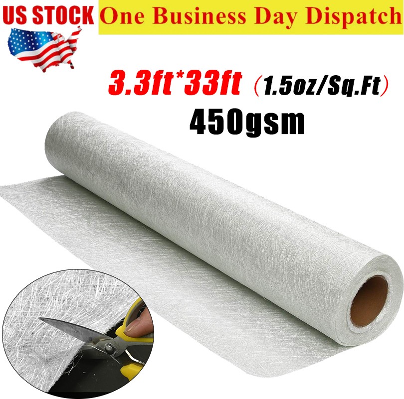 1 Roll Fiber glass Chopped Strand Mat 40inch x 11Yard Roofing Boat Marine Repair
