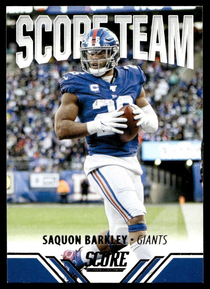 2021 Score Team Saquon Barkley New York Giants ST20 Insert Football Card