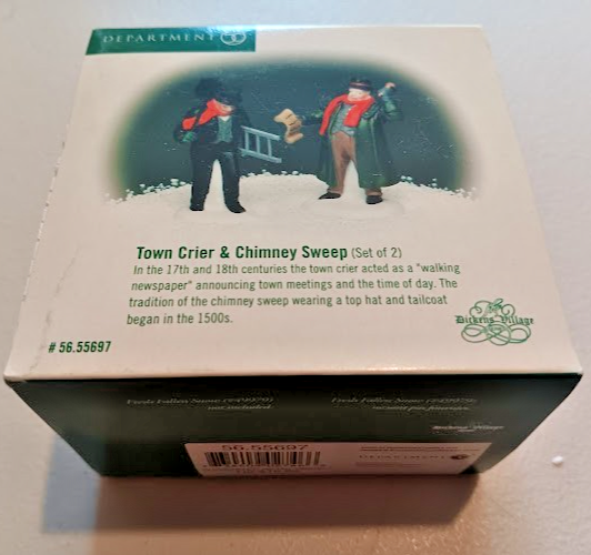 Department 56 - Town Crier & Chimney Sweep - 56.55697 - Dickens Village Series