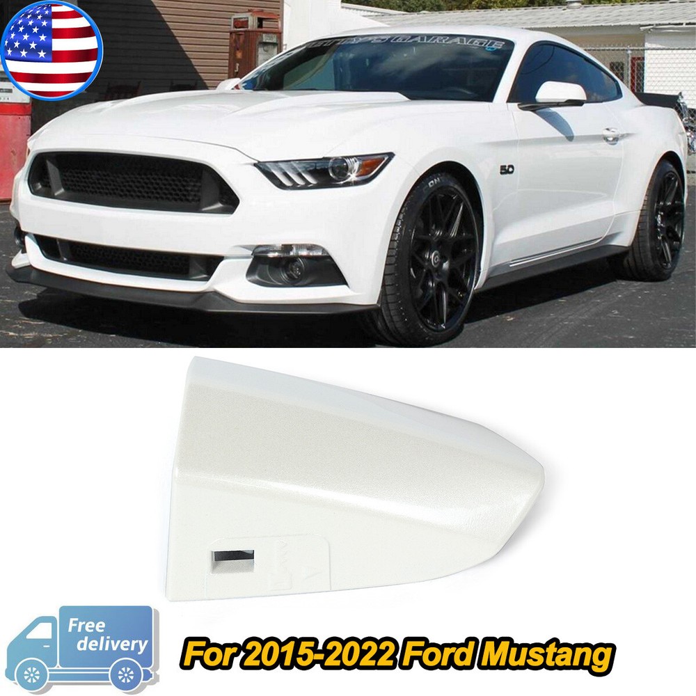 For 2015+ Ford Mustang Driver Door Handle Key Lock Cap Hole Cover White Platinum