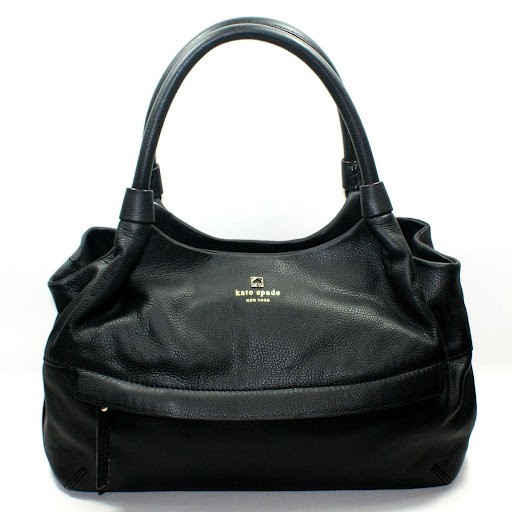 Kate Spade Stevie Grant Park Black Leather Shoulder Bag WKRU1639 Handbags